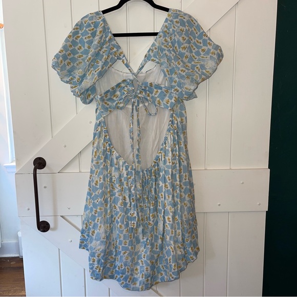 NWOT Free People Printed Marina Mini Dress - Picture 10 of 11
